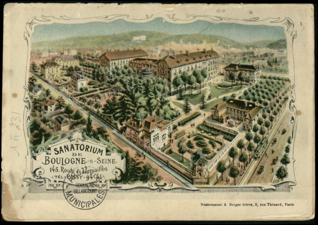 Sanatorium, 145 route de Versailles, vers 1910. Archives municipales de Boulogne-Billancourt