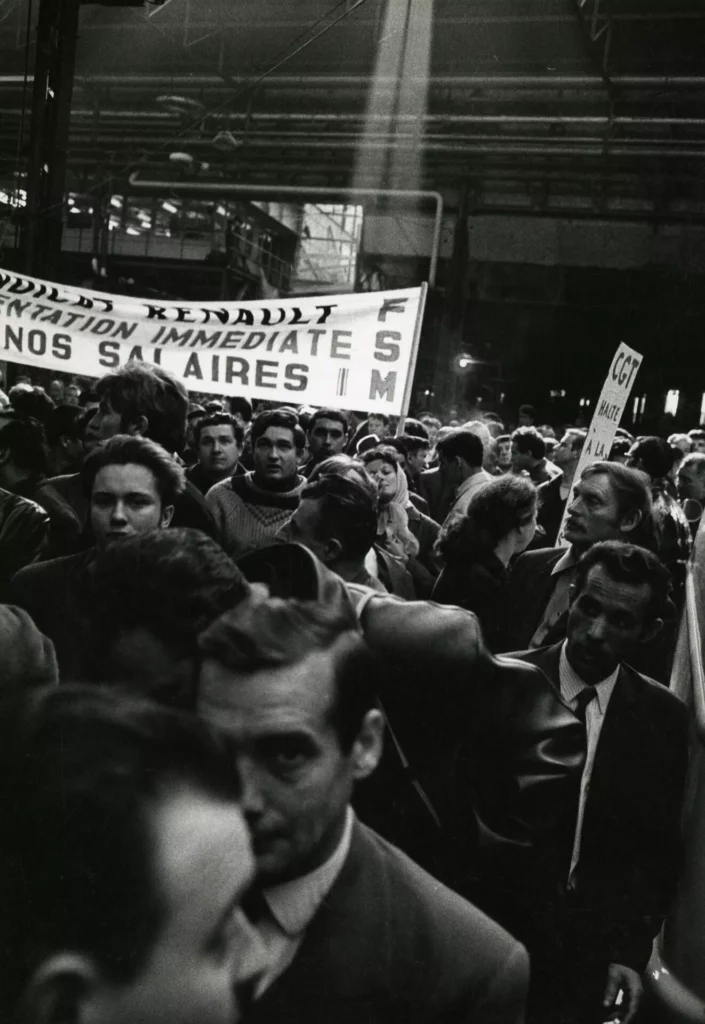 Meeting sur l’Île Seguin, 13 mai 1968. Archives municipales de Boulogne-Billancourt