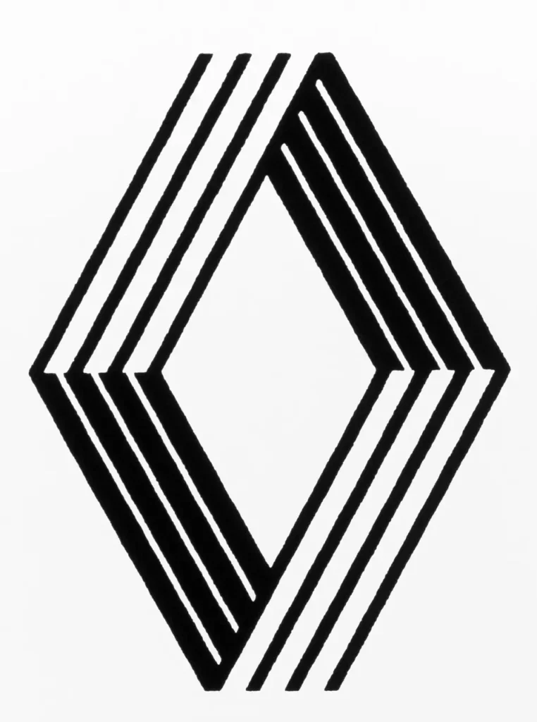 Logo Renault 1972, dessiné par Victor et Yvaral Vasarely © Renault Communication - Droits réservés